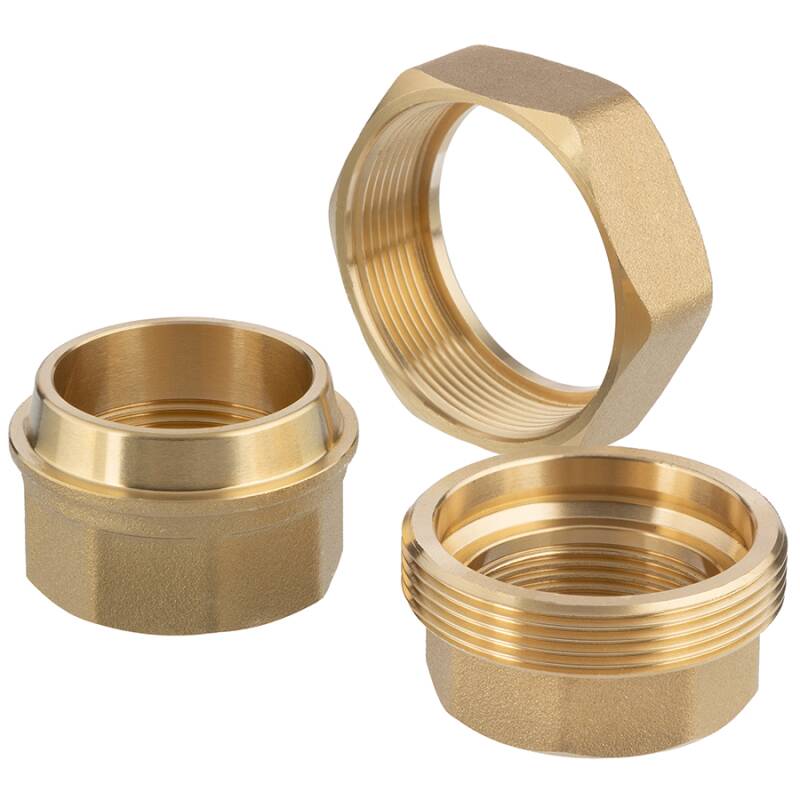 Brass female threaded union conical sealing