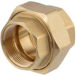 Brass female threaded union - conical sealing