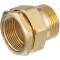 Brass female/male threaded union - conical sealing