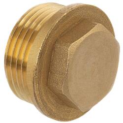 Brass male threaded end cap