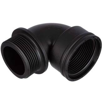 PP female/male threaded 90° elbow