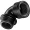 PP female/male threaded 90° elbow