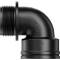 PP female/male threaded 90° elbow