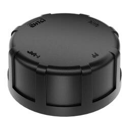 PP female threaded end cap with gasket