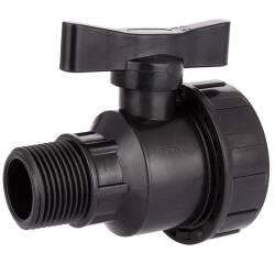 PP female x male threaded ball valve