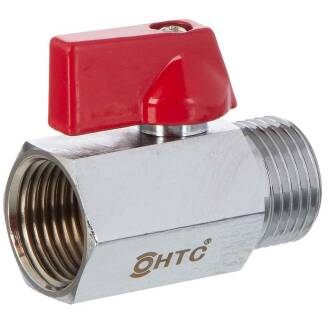 Brass female/male threaded mini ball valve 3/8"