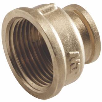Reducing bush, brass, 2-way, internal thread 1 1/2" x 1 1/4"