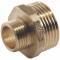 Brass reducing male threaded nipple