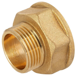 Brass reducing male/female threaded socket