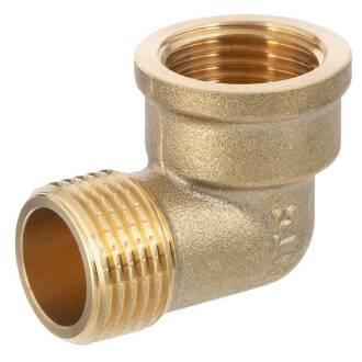 Brass male/female threaded elbow 90°