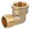 Brass male/female threaded elbow 90°