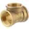 Brass T-piece 90°, 3 x 2" female thread