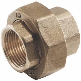 Brass female threaded union - conical sealing 1/2"