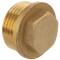 Brass male threaded end cap