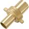 Brass hose nozzle union with flat gasket
