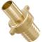 Brass hose nozzle union with flat gasket