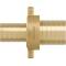 Brass hose nozzle union with flat gasket