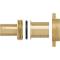 Brass hose nozzle union with flat gasket
