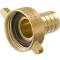 Brass hose tail with female thread and nut