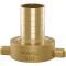 Brass hose tail with female thread and nut
