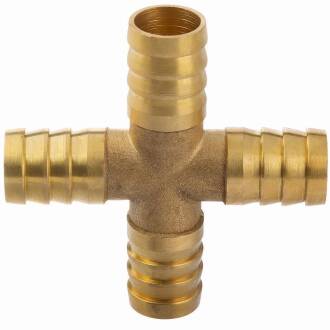 Brass cross hose tail