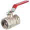 Brass female threaded ball valve with steel handle 1"
