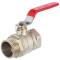 Brass female/male threaded ball valve with steel handle 1/2"