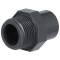 PVC-U transition nipple, solvent socket/spigot x male thread 16/20 x 1/2"