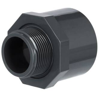 U-PVC male/female solvent adapter, male thread