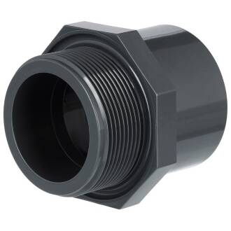 U-PVC male/female solvent adapter, male thread