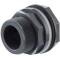 U-PVC tank connector for floor drains with flat outlet 25mm