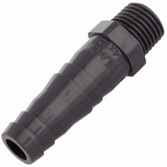 PVC-U Schlauchtülle mit Aussengewinde 1/4" x 12mm