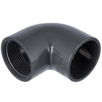 U-PVC solvent elbow 90° x female thread 25 x 3/4"