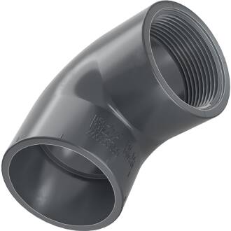 PVC-U Winkel 90° Klebemuffe x Innengewinde 25mm x 3/4", Stück