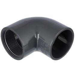 U-PVC solvent elbow 90&deg; x female thread 90 x 3&quot;