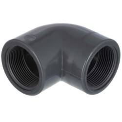U-PVC female threaded elbow 90&deg; 3/8"