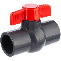 U-PVC 2 way solvent ball valve without nut