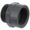 PVC-U Muffennippel, Aussengewinde x Innengewinde 3/8" x 3/8"