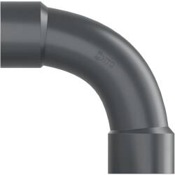 U-PVC f/f solvent bend 90&deg;, 16 bar (injection moulding)