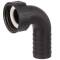 Portagomma curvo 90 con filetto femmina e ghiera in PP 25mm x 1"