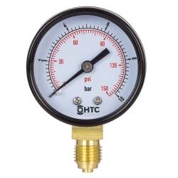 Manometer 1 1/2", brass bottom joint 1/4" 0 - 6 bar