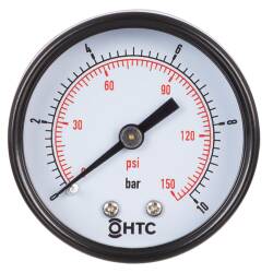 Manometer 1 1/2" Anschluss axial zentriert (liegend) 1/4" Aussengewinde 0 - 16 bar, St&uuml;ck