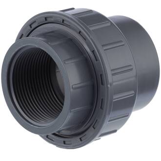 PVC-U Verschraubung, Klebemuffe x Innengewinde 110mm x 4"