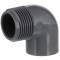 U-PVC solvent elbow 90° x male thread 25mm x 1"