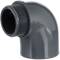 U-PVC solvent elbow 90° x male thread 63mm x 2"