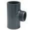 Tee a 90° a incollare x filetto maschio, in PVC-U 32mm x 3/4"