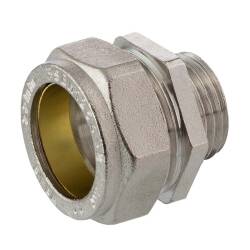 Brass adapter compression fitting x male thread