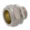 Brass adapter compression fitting x male thread 15mm x 3/8"
