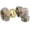 Brass elbow 90° compression fitting x male thread