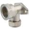 Brass compression fitting with flange x female thread 15mm x 1/2"